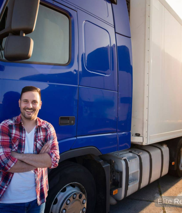 truck with driver