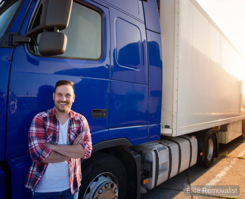 truck with driver