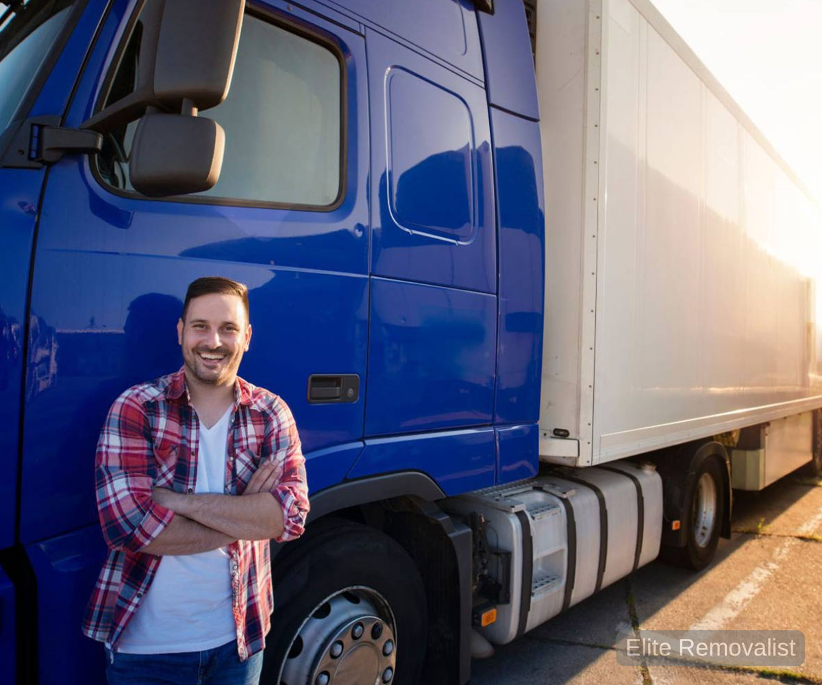 truck with driver